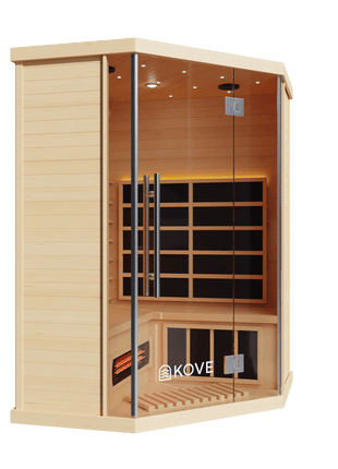 KOVE Corner Full Spectrum Infrared Sauna – 3–4 Person