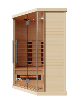 KOVE Corner Full Spectrum Infrared Sauna – 3–4 Person