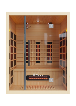 KOVE Full Spectrum Infrared Sauna – 3 Person