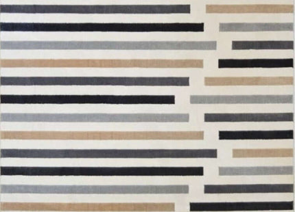 Abstract Multicolour Stripe Rug