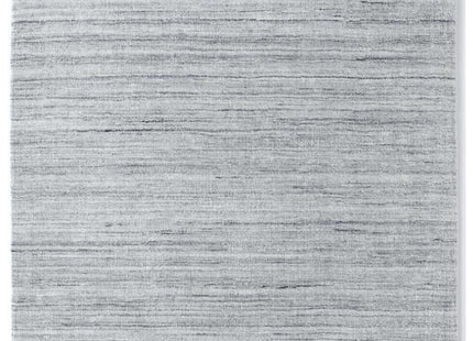 Fine Stripes Silver Grey Wool Rug