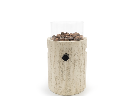 Happy Cocooning Lumi Stone Travertine Table Burner