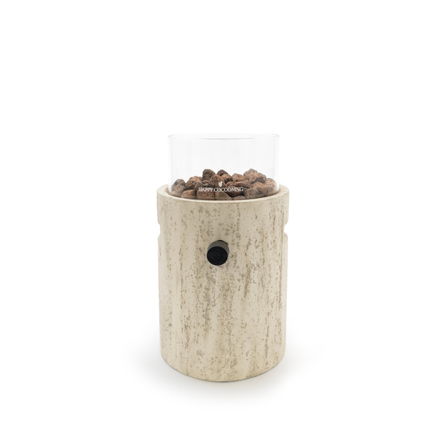 Happy Cocooning Lumi Stone Travertine Table Burner