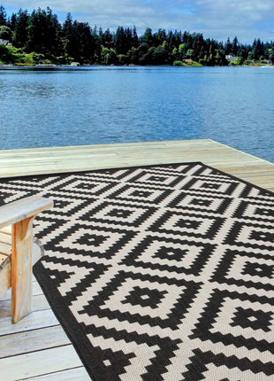 Ecology Outdoor Rug Black | 100bl