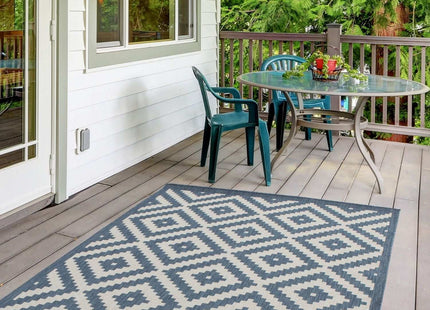 Ecology Outdoor Rug Blue | 100blu