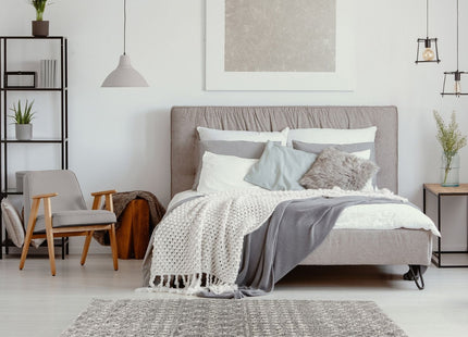 Moroccan Grey Shaggy Rug | 1010
