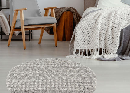 Moroccan Grey Shaggy Rug | 1010