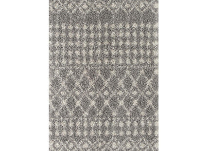 Moroccan Grey Shaggy Rug | 1010