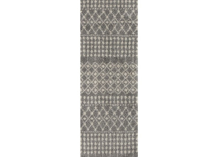 Moroccan Grey Shaggy Rug | 1010