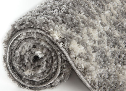 Moroccan Grey Shaggy Rug | 1010