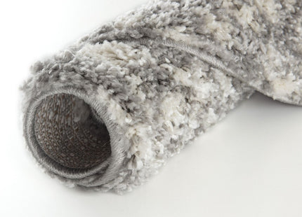 Moroccan Grey Shaggy Rug | 1010
