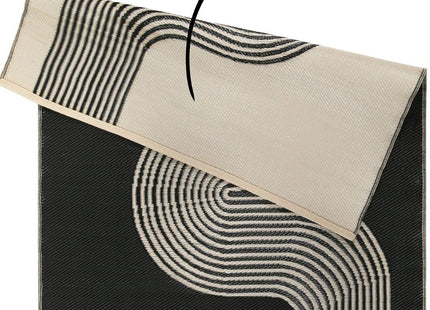Urban Outdoor Rug Black & Beige | 1010