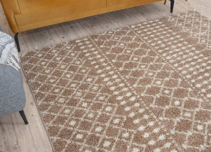 Moroccan Beige Shaggy Rug | 1020