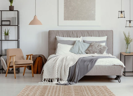 Moroccan Beige Shaggy Rug | 1020