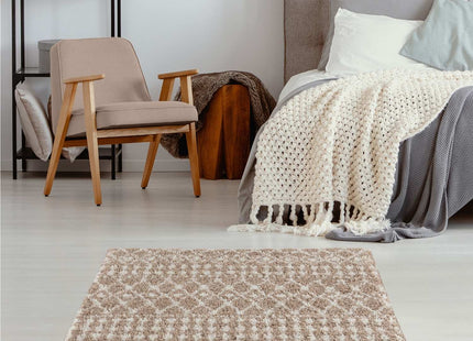 Moroccan Beige Shaggy Rug | 1020