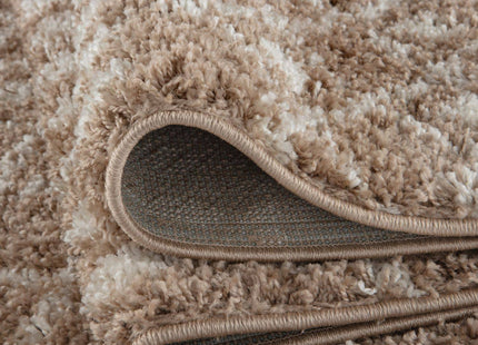 Moroccan Beige Shaggy Rug | 1020
