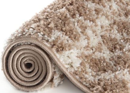Moroccan Beige Shaggy Rug | 1020