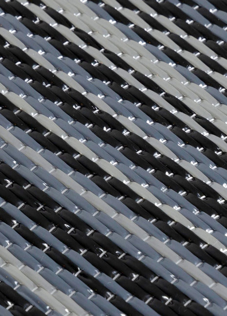 Rainbow Outdoor Rug Dark Grey | 1020