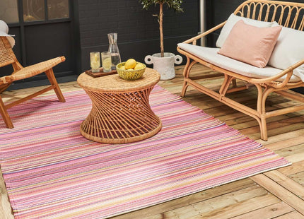Rainbow Outdoor Rug Pink | 1020