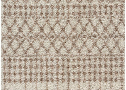 Moroccan Ivory Beige Shaggy Rug | 1030