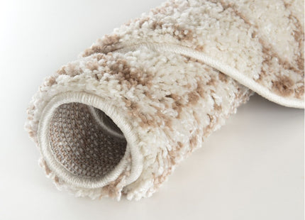 Moroccan Ivory Beige Shaggy Rug | 1030