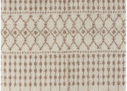 Moroccan Ivory Beige Shaggy Rug | 1030