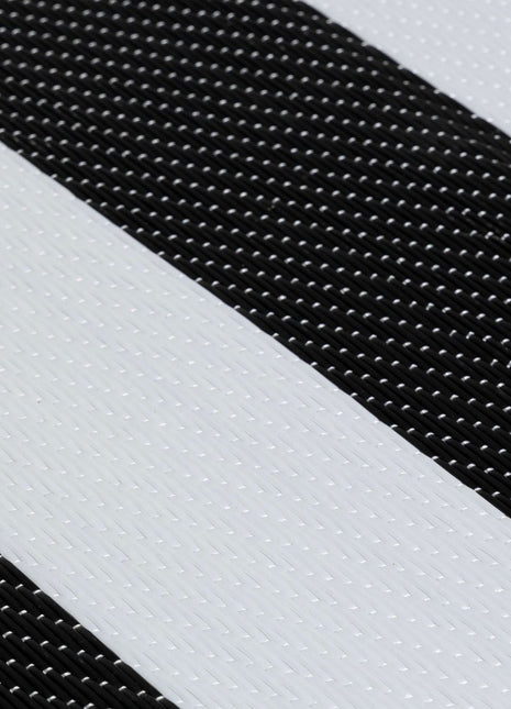 Rainbow Outdoor Rug Black & White | 1030