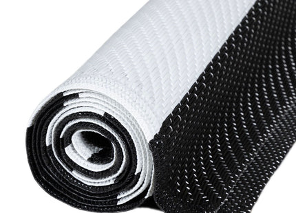 Rainbow Outdoor Rug Black & White | 1030