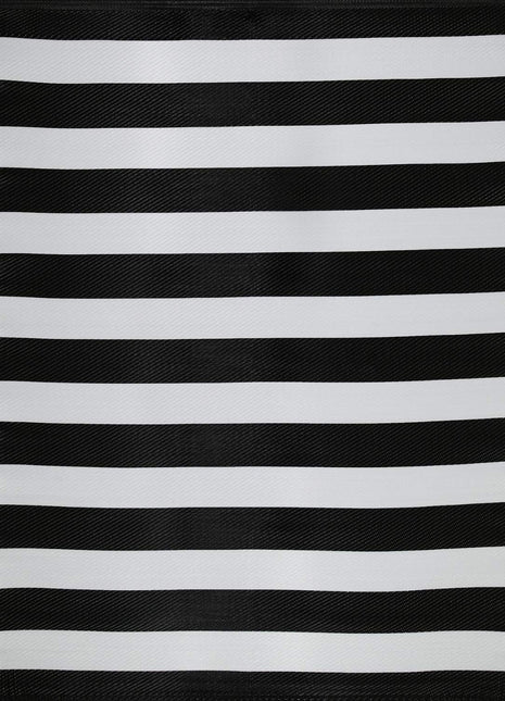 Rainbow Outdoor Rug Black & White | 1030