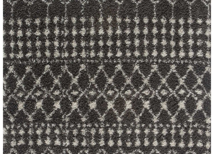 Moroccan Dark Grey Shaggy Rug | 1040