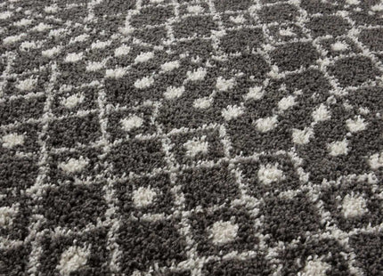 Moroccan Dark Grey Shaggy Rug | 1040