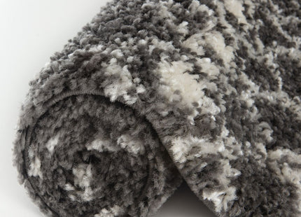 Moroccan Dark Grey Shaggy Rug | 1040