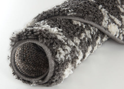 Moroccan Dark Grey Shaggy Rug | 1040
