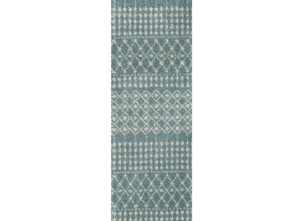 Moroccan Duck Egg Blue Shaggy Rug | 1050