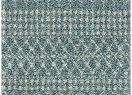 Moroccan Duck Egg Blue Shaggy Rug | 1050