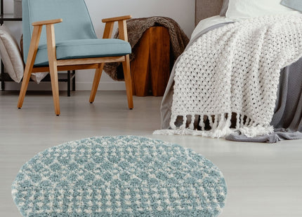 Moroccan Duck Egg Blue Shaggy Rug | 1050