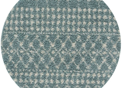 Moroccan Duck Egg Blue Shaggy Rug | 1050