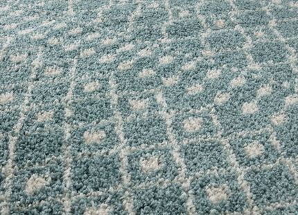 Moroccan Duck Egg Blue Shaggy Rug | 1050