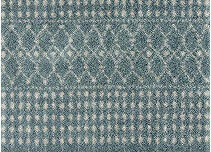 Moroccan Duck Egg Blue Shaggy Rug | 1050