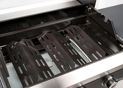 Atom Grills Xenon 3.1 3 Burner Gas BBQ with Side Burner & Warming Rack – Black