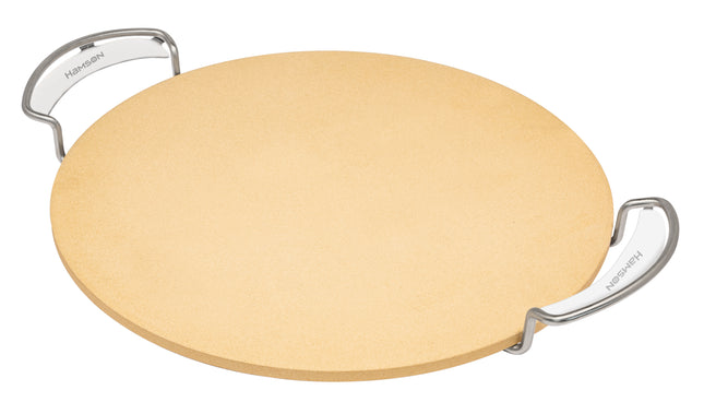 Atom Grills 35cm Pizza Stone for Gas and Charcoal BBQs & Outdoor Pizza Cooking