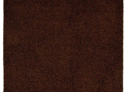 Fiji Chocolate Brown Washable Solid Shaggy Rug