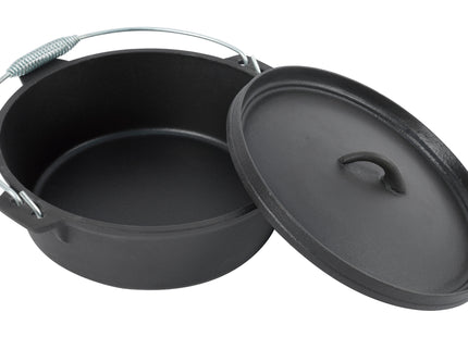 Atom Grills Cast Iron Dutch Oven for BBQs, Fire Pits & Outdoor Cooking