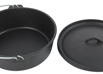 Atom Grills Cast Iron Dutch Oven for BBQs, Fire Pits & Outdoor Cooking