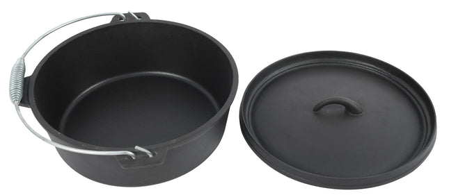 Atom Grills Cast Iron Dutch Oven for BBQs, Fire Pits & Outdoor Cooking