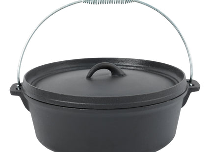 Atom Grills Cast Iron Dutch Oven for BBQs, Fire Pits & Outdoor Cooking