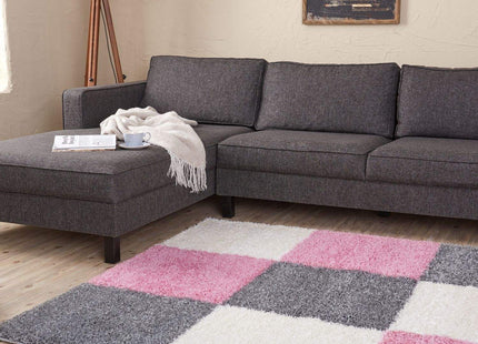 Myshaggy Geometric Pink Rug