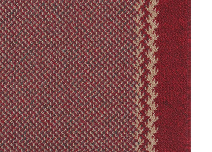 Washable Designer Bordered Red Rug | 116R