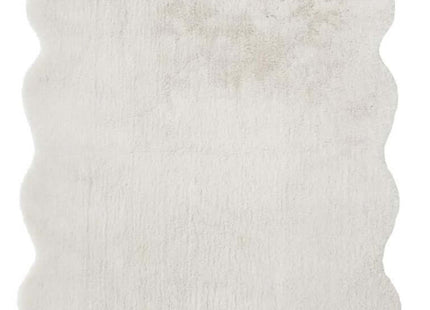 Luxury White Faux Fur Rug