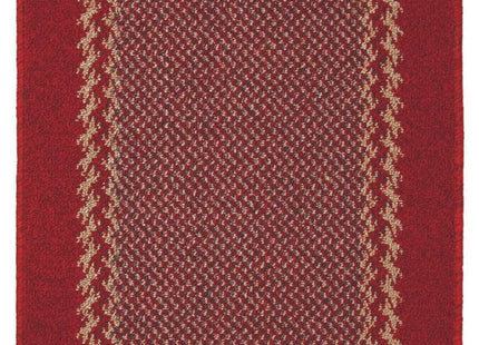 Washable Designer Bordered Red Rug | 116R